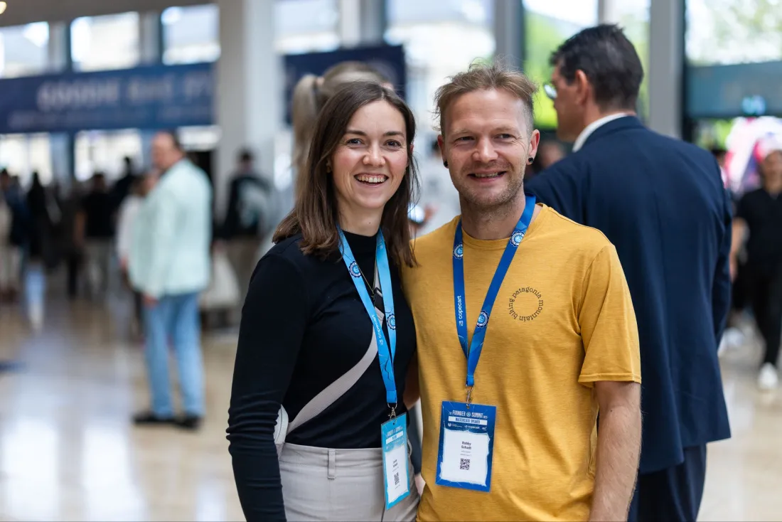 Robby und Laura als Team beim Founder Summit